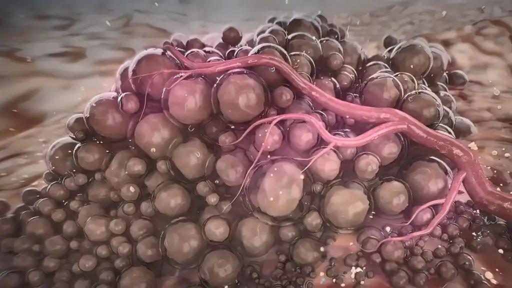 3D View of Early Spot Melanoma Skin Cancer 