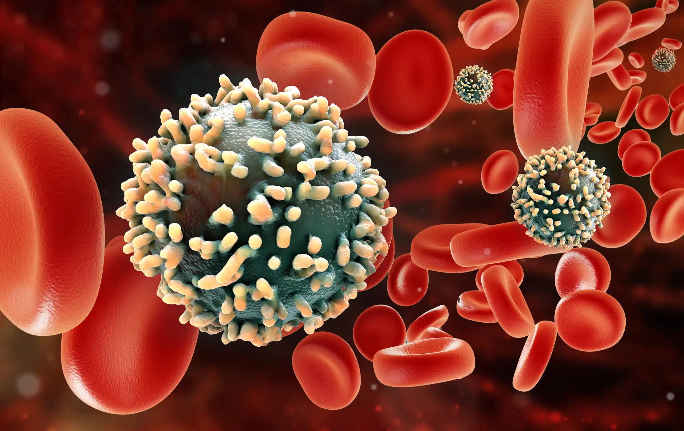 Cancerios Virus in a Blood Stream
