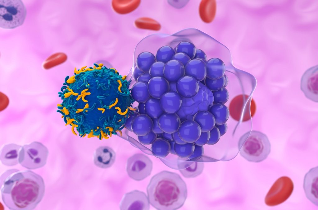3d illustration of Diffuse Large B Cell Lymphoma Virus